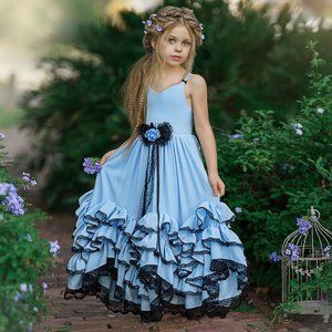 Dollcake Thousand Frills Blue dress nwt